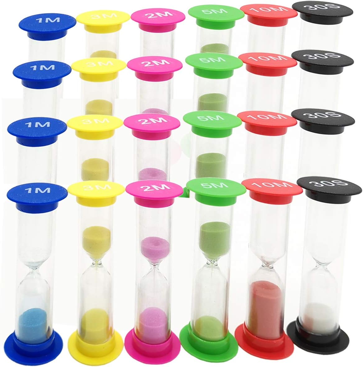TIHOOD Sand Timer Assortment — 24 Pack